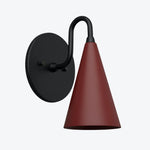 Load image into Gallery viewer, Curva Metal Cone Shade Sconce – Vintage Brass Wall Light for Entryway or Stairwell