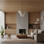 Load image into Gallery viewer, Lumvey Glass Round Chandelier - Elegant Pendant Light for Dining Room and Living Room