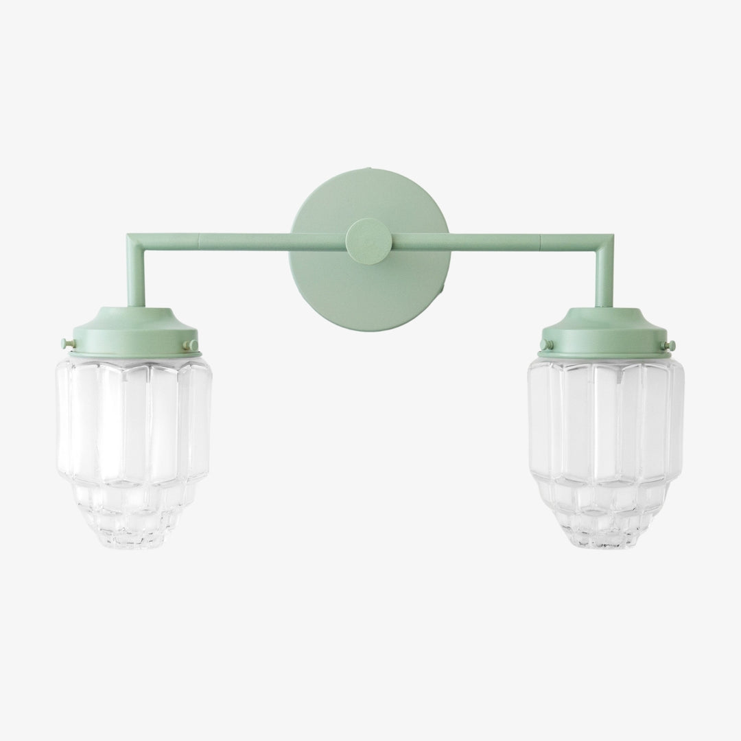 Tierlux Vertically Layered Colored Glass Wall Light for Living Room & Hallway