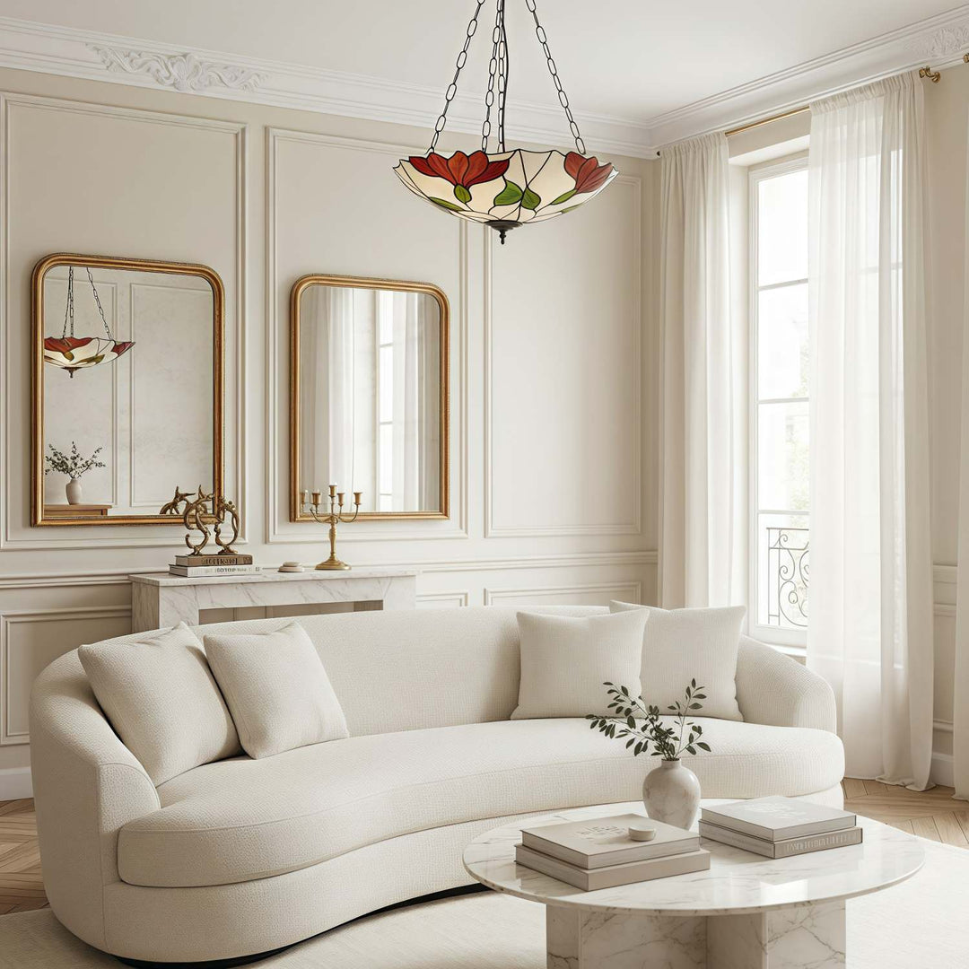 TF Botanica Bloemen Glas Plafond- en Hangverlichting - Kunstglas Stijl Armatuur voor Kamers