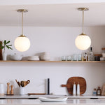 Load image into Gallery viewer, Rivolence Globe Pendant Light - Elegant Brass Lighting
