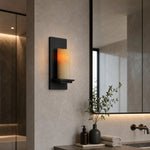 Cargar imagen en el visor de la Galería, Jade wall lamp beside bathroom vanity mirror