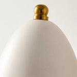 Carica l'immagine nella visualizzazione Galleria, White cone shade finial detail