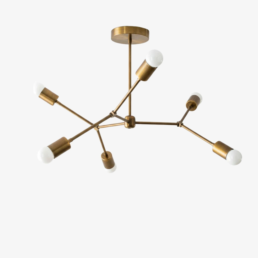 Mobilux Geometric Frame Modern Chandelier for Kitchen & Living Room