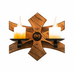 Cargar imagen en el visor de la Galería, Double Candle Crossbeam Wall Sconce
