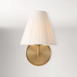 Load image into Gallery viewer, Fibura Sleek Metal Linen Shade Wall Light - Wall-Mounted Art
