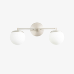 Load image into Gallery viewer, Glorica Glass Vanity Light - Art Deco Brass Wall Globe Fixture Modern
