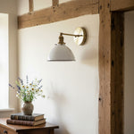 Load image into Gallery viewer, Conique Metal  Wall Sconce - White Metal Shade - Industrial Modern Lighting
