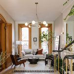 Load image into Gallery viewer, Brelia Round Light Chandelier - Modern Globe Chandelier in Stylish Design

