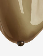 Load image into Gallery viewer, Bellina Radner Pendant Light – Colored Glass Shade with Brass Detail for Modern Spaces
