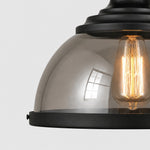 Bild in die Galerieansicht laden, Ivoran Industrial Metal Smoky Glass Pendant Lamp — Suitable for Kitchen Island