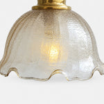 Load image into Gallery viewer, close view of textured tea glass shade