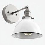 Load image into Gallery viewer, Conique Metal  Wall Sconce - White Metal Shade - Industrial Modern Lighting
