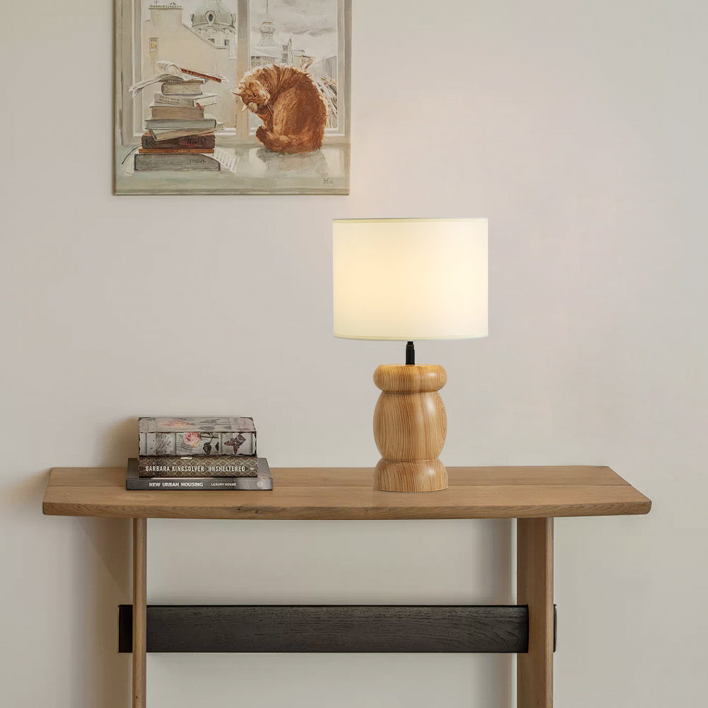 Kieselholz Tischlampe