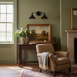 Load image into Gallery viewer, Conique Metal Dual Black Sconce with Cone Shades - Industrial Vanity Wall Light for Mirror
