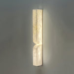 Bild in die Galerieansicht laden, Rechteckige Alabaster-Wandleuchte