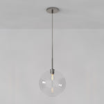 Load image into Gallery viewer, Selvion Sculptural Globe Pendant Light - Modern Glass Pendant Lamp - Sleek Design
