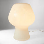 Load image into Gallery viewer, Novarise Ribbed Glass Table Lamp – Textured Glass Accent Lighting
