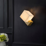 Bild in die Galerieansicht laden, Block Alabaster Wandkerze