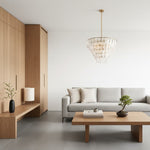 Load image into Gallery viewer, Lumvey Glass Round Chandelier - Elegant Pendant Light for Dining Room and Living Room