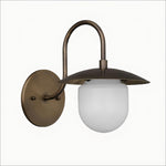 Load image into Gallery viewer, Curva Frosted Glass Globe Wall Sconce for Hallway &amp; Entryway
