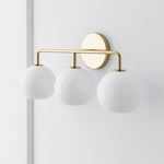 Load image into Gallery viewer, Selvion Artistic Globe Sconce Light - Handcrafted Glass Sculptural Wall Fixture
