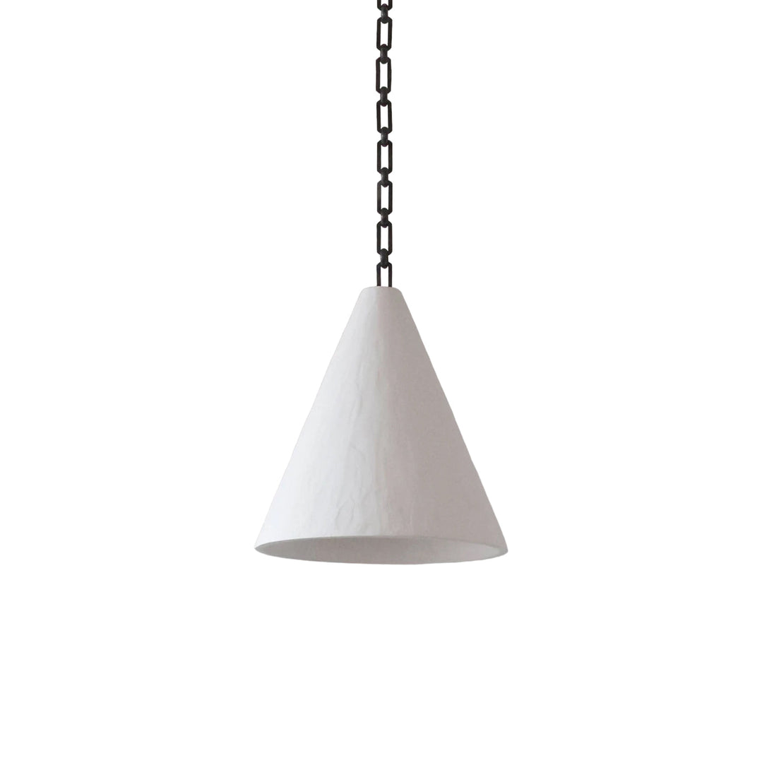 Suspension en plâtre blanc