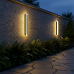 Cargar imagen en el visor de la Galería, Luz de Pared Ovalada Metálica Minimalista Edge IP65 Impermeable para Exterior