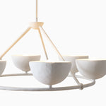 Load image into Gallery viewer, Plara Multi‑Light Chandelier – Modern Polyresin and Plaster for Dining &amp; Foyer