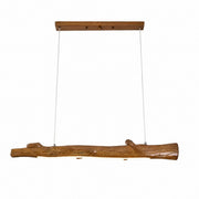 Wood Color Resin Linear Branch Pendant Light
