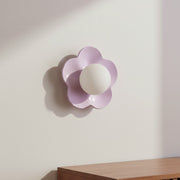 Florixa Blühende Blumen Wandlampe - Steck- und Festverdrahtete Lampe für Schlafzimmerdekoration