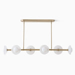 Load image into Gallery viewer, Elorina 6-Light Linear Chandelier - Modern Metal Light Fixture - Dining Room Lighting
