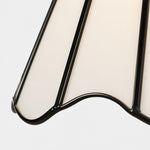 Load image into Gallery viewer, Scalloped glass shade edge with black trim