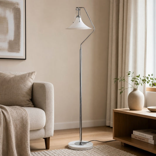 Lampadaire français Kallera – Lumière décorative design magnolia pour côté canapé et coin lecture