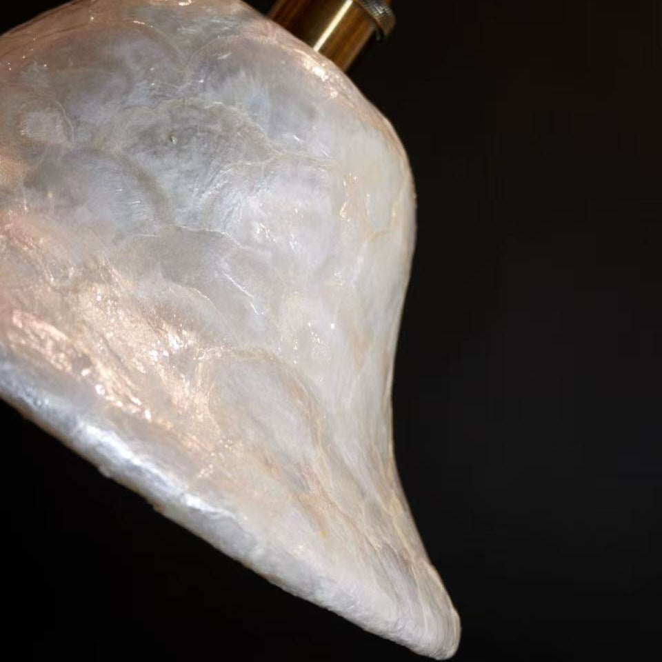 Lunavera Artistic Capiz Shell Hanging Light Contemporary Minimalist Hanging Lamp for Multiple Rooms