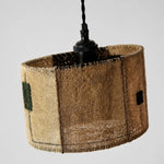 Cargar imagen en el visor de la Galería, Natural Loofah Woven Pendant Lamp Wabi Sabi Patchwork Hanging Light