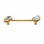 Afbeelding laden in galerijweergave, French Vintage Cashew Shell Brass Cabinet Knobs and Pulls - image 9