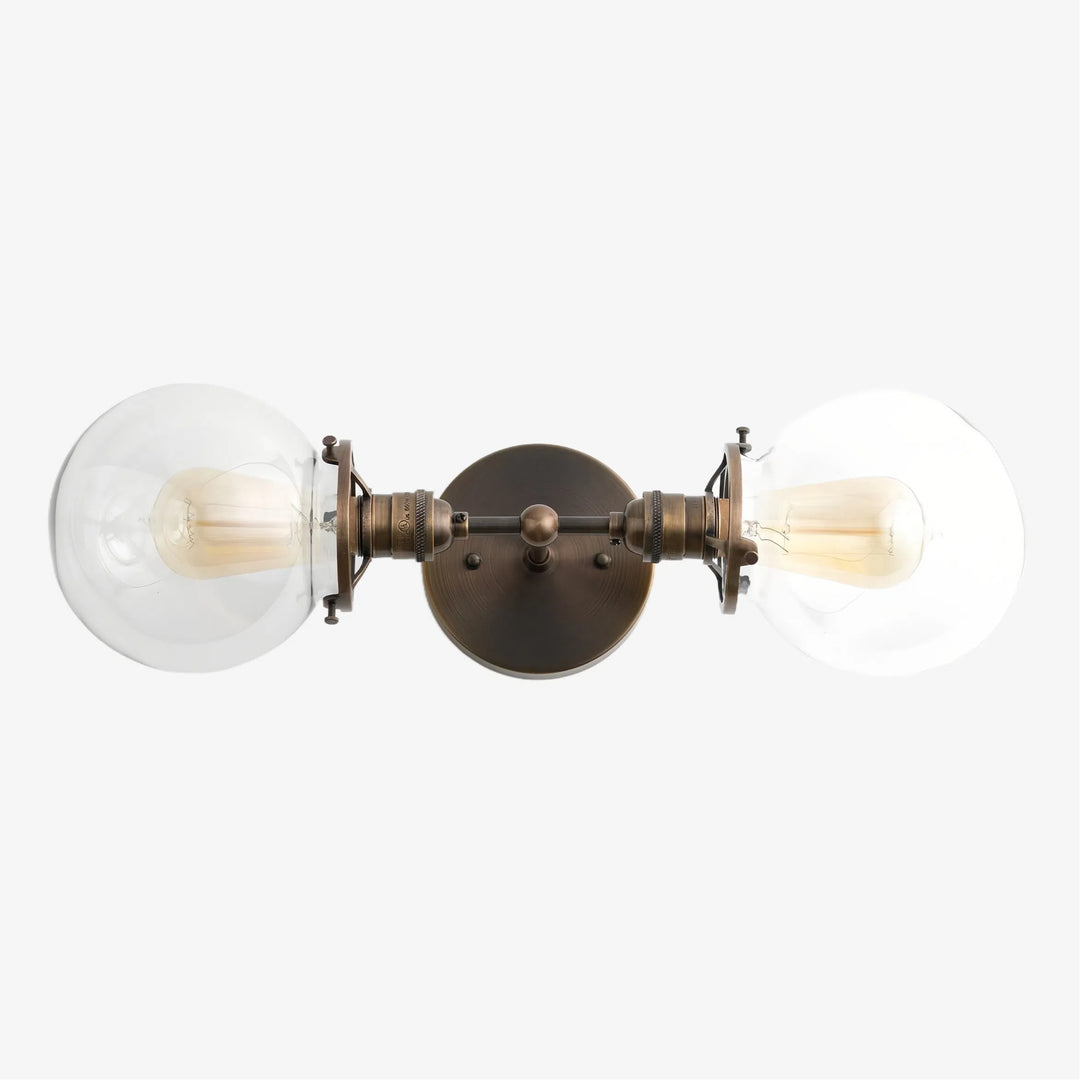 Lumio Globe Sleek Glass Globe Wall Lamp for Bathroom & Bedroom