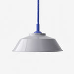 Carica l'immagine nella visualizzazione Galleria, Memphis pendant with light gray shade and blue cord