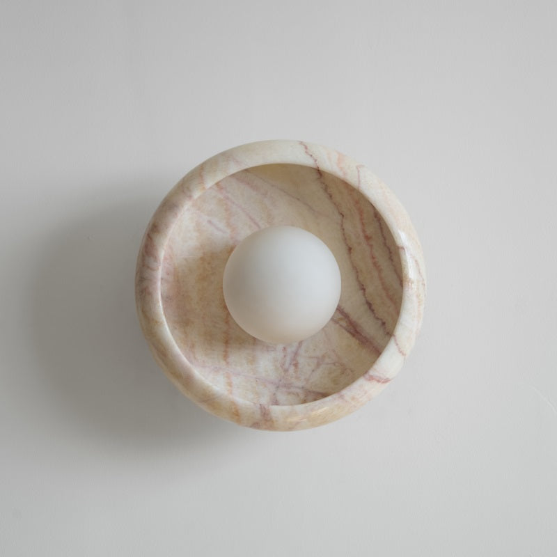 Piedra Marmor-Wandleuchte