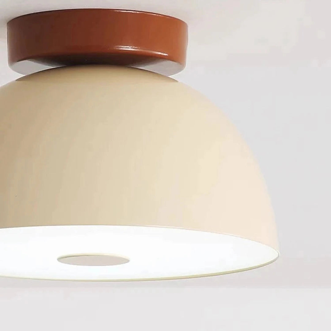 Covinare Retro Iron Ceiling Lamp – Adjustable Tri-Color Flush Mount Light for Bedroom and Hallway