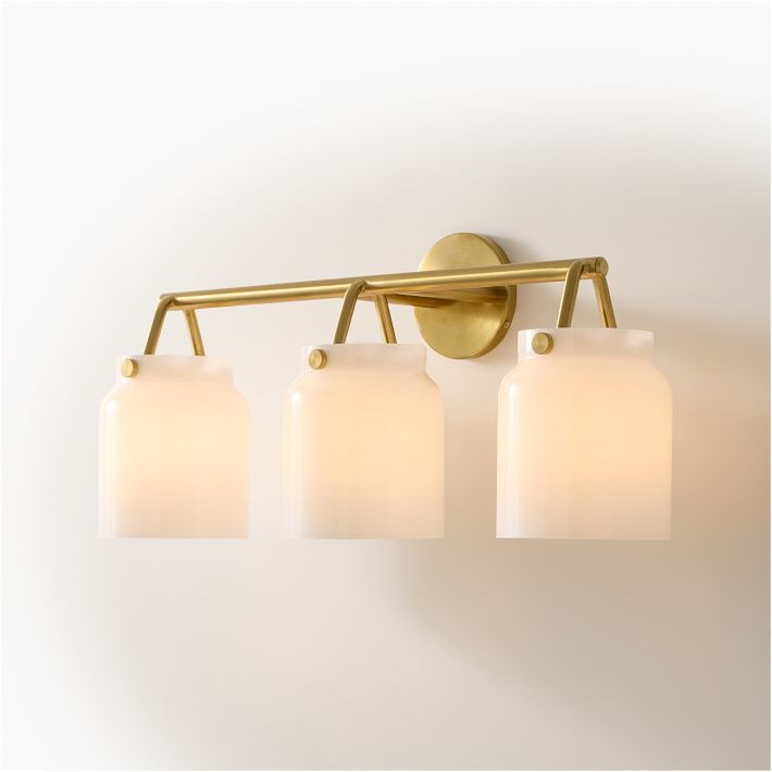 Hanton Modern 3-Light Wall Sconce - Metal Bathroom Fixture