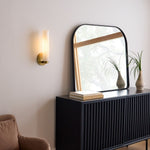Load image into Gallery viewer, Rivora Fluted Glass Indoor Outdoor Sconce - Modern Wall Light for Home
