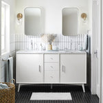 Load image into Gallery viewer, Talvior Geometric Modern Bathroom Sconce - Faceted Shade Light in Luxe Finishes
