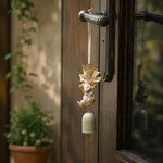 Afbeelding laden in galerijweergave, Woodland wind chime hanging from a door handle