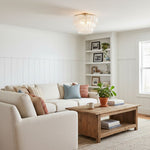 Load image into Gallery viewer, Lumvey Tiered Glass Flush Mount – Round Stacked Design for Modern Home