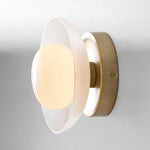 Load image into Gallery viewer, Elorina Sconce Wall Light - Textured Metal or Glass Shade
