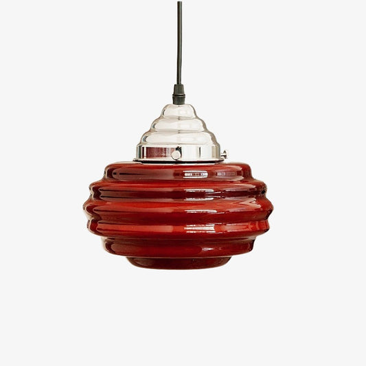 Lámpara colgante decorativa de vidrio Cirren – Lámpara colgante de colores en varias capas para iluminación de dormitorio