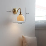 Load image into Gallery viewer, Brass Ceramic Wall Light
