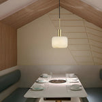 Load image into Gallery viewer, Velia Acorn Alabaster Minimalist Pendant Light